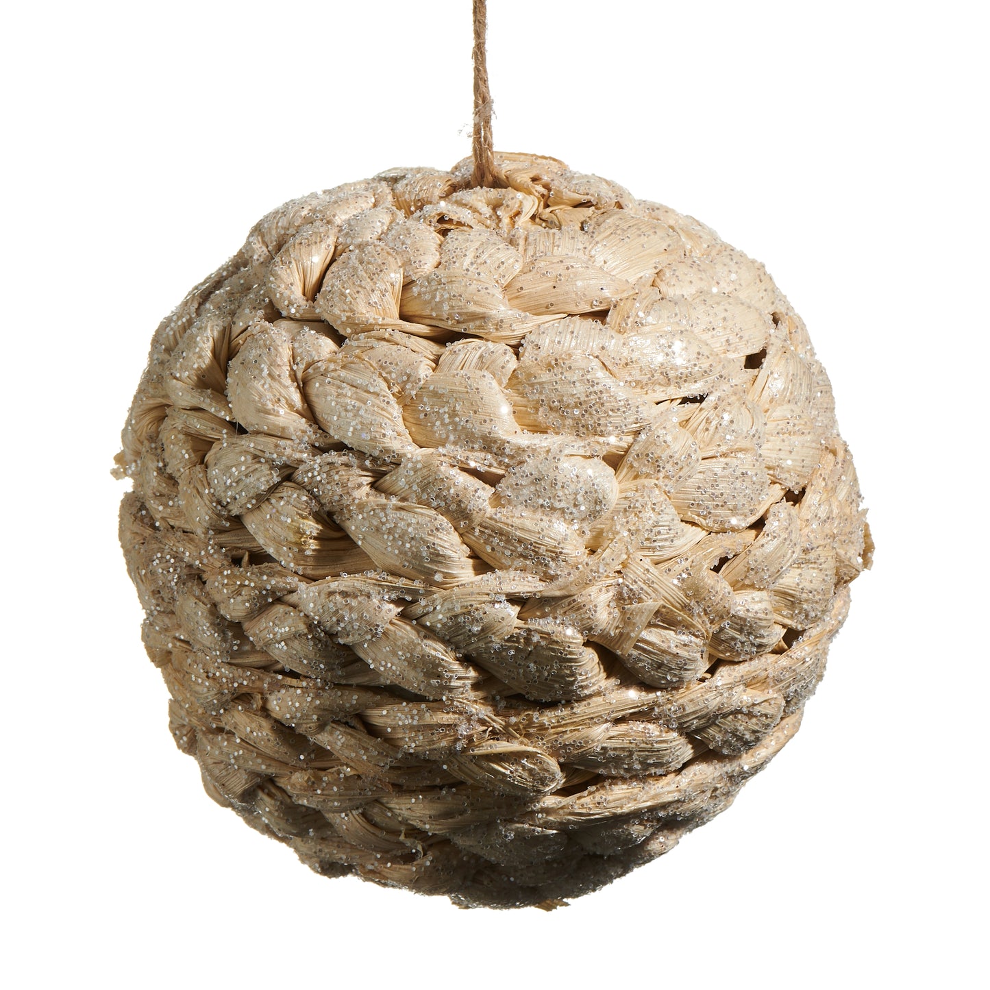 5" Natural Rattan Ball Ornament