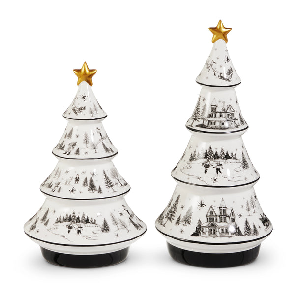 Through the Woods Ceramic Trees