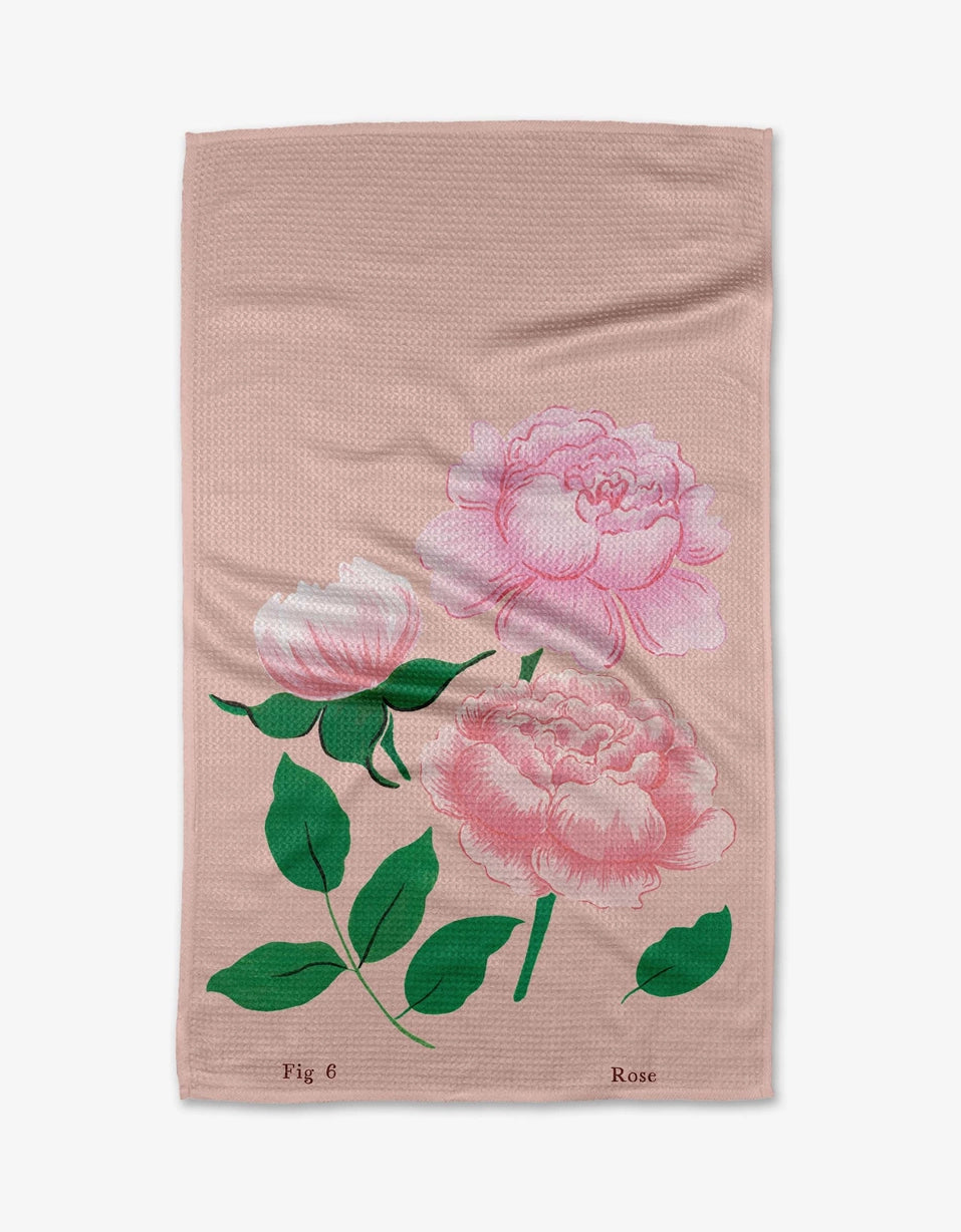 June Roses Tea Towel