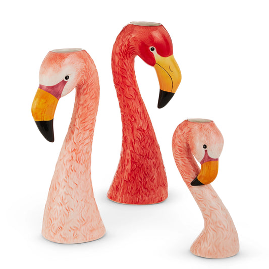 Flamingo Head Vase