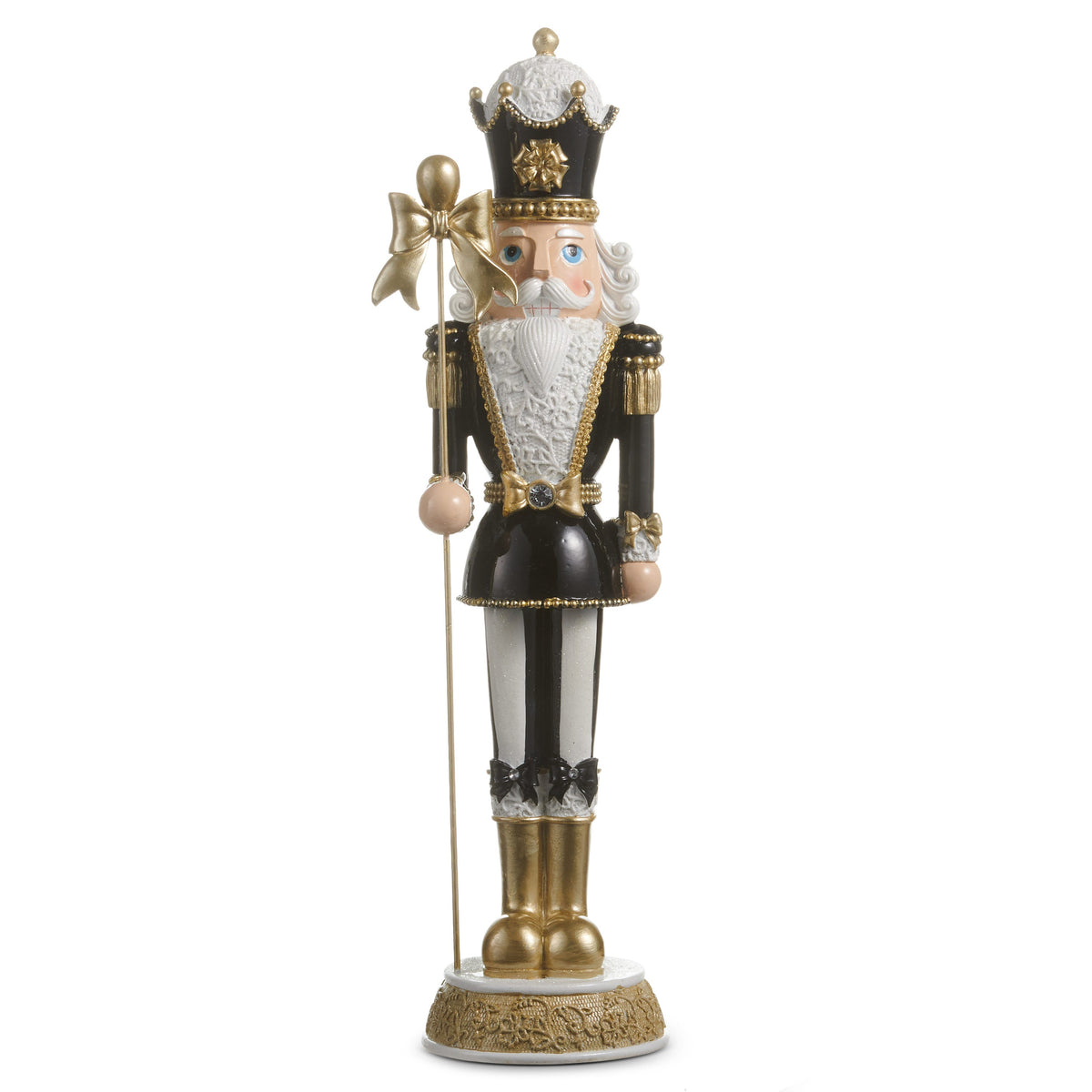 17.75" Black Bow Nutcracker