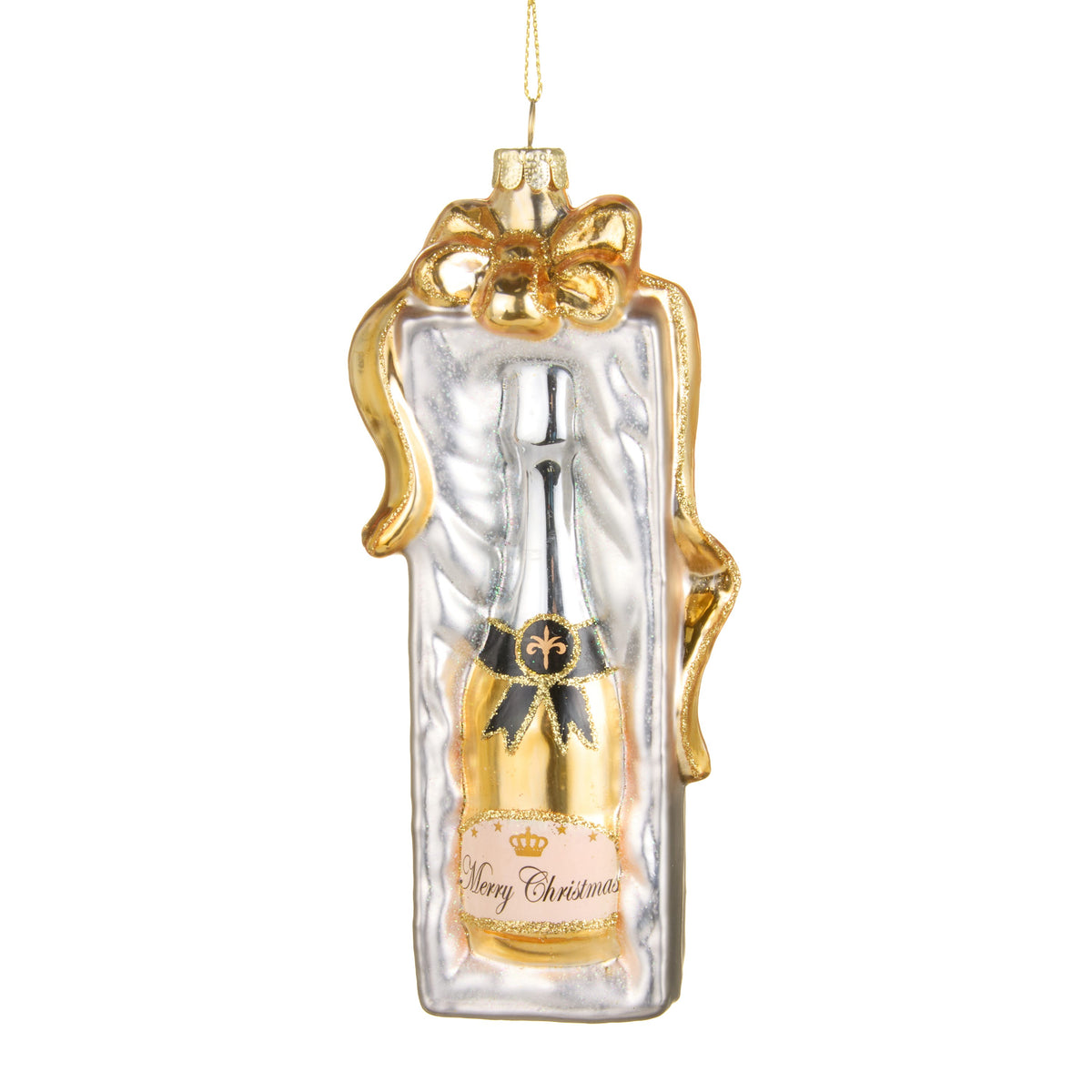 6" Champagne Gift Ornament