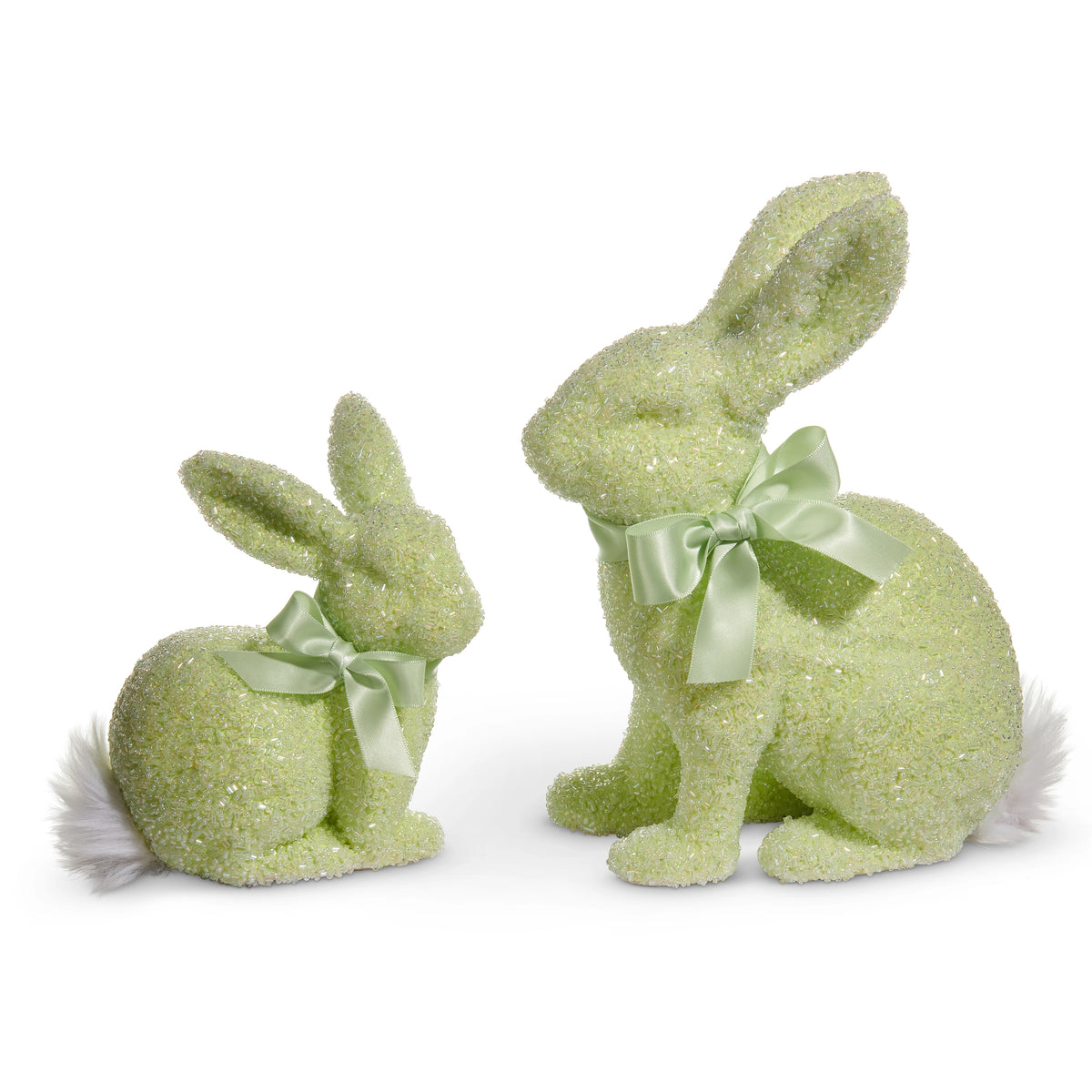 Green Beaded Bunnies
