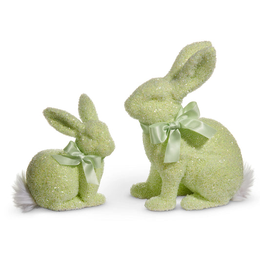 Green Beaded Bunnies