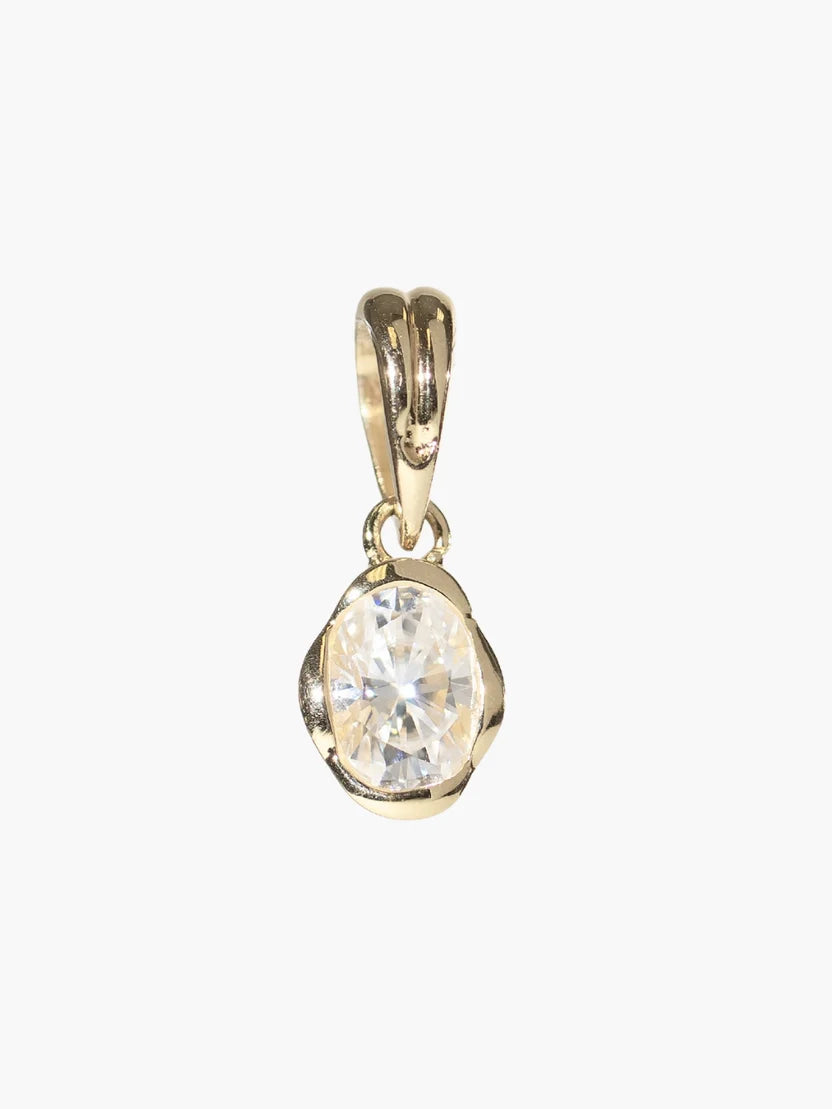 White Sapphire | Fully Known Prayer Pendant