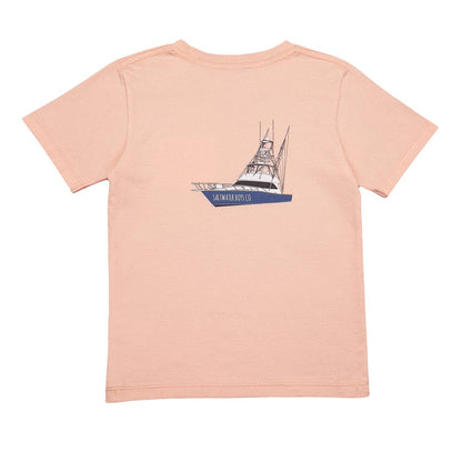 Offshore Boat T-Shirt - Salmon