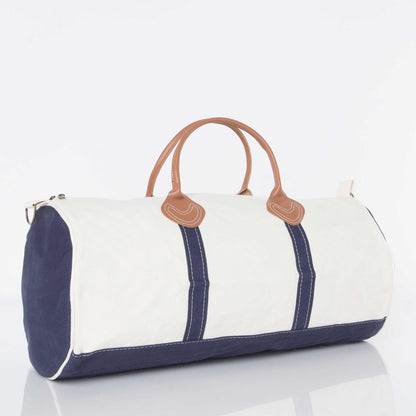 Navy Round Duffel