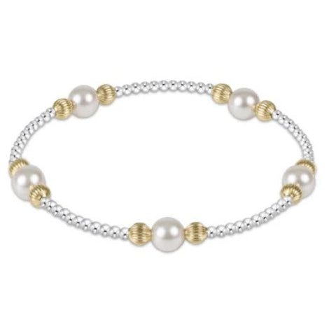 Purpose Pearl 6mm Dignity Mixed Metal Bracelet