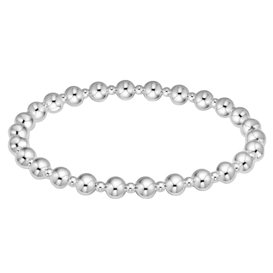 Extends Classic Grateful Sterling Bead Bracelet