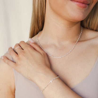 Mini Chain Breaker Cross Bracelet
