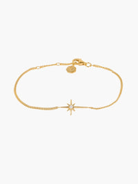 Rizen Jewelry Adoring Star Bracelet, Gold-plated 6.7"