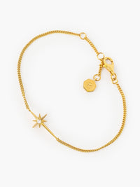 Rizen Jewelry Adoring Star Bracelet, Gold-plated 6.7"