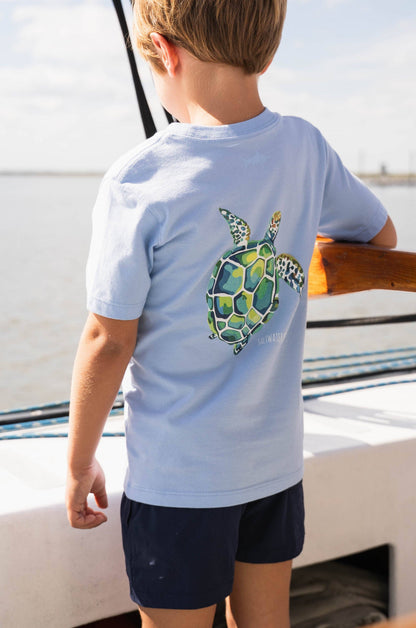 Sea Turtle T-Shirt - Blue