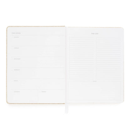 Undated Weekly Planner, Pale Pink
