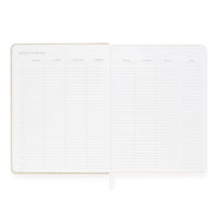 Undated Weekly Planner, Pale Pink