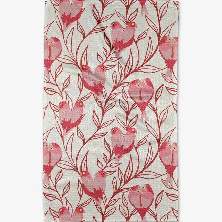 Love Birds Tea Towel