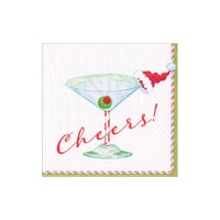 Christmas Cocktail Cheers! Paper Cocktail Napkins