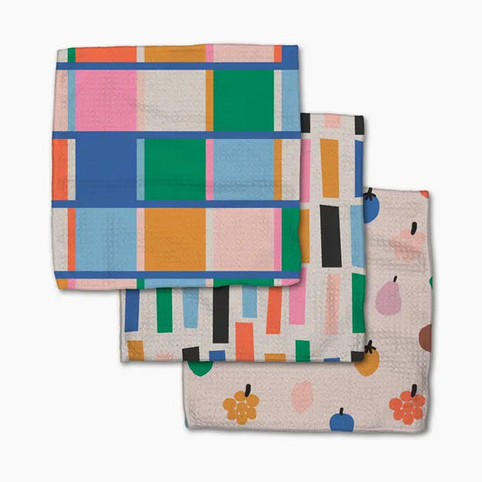 Fruit Basket Dishcloth Set of 3