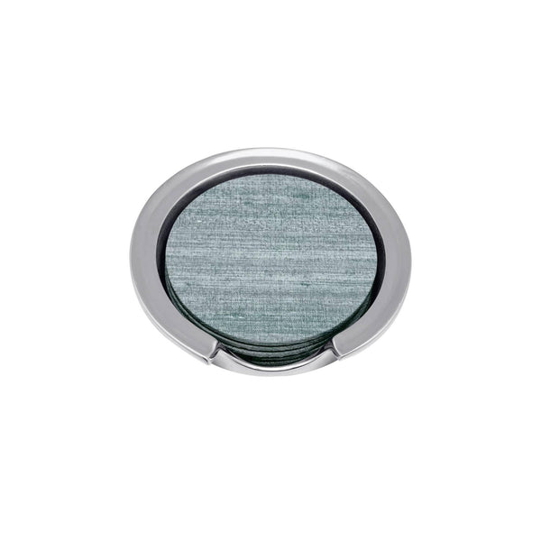 Capri Faux Grasscloth Signature Coaster Set