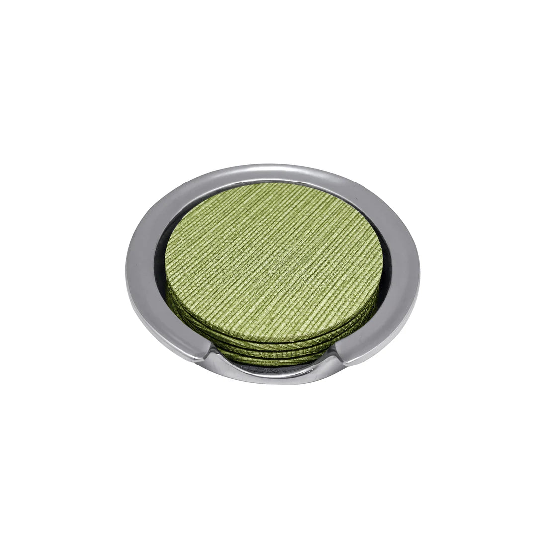 Palma Faux Grasscloth Signature Coaster Set