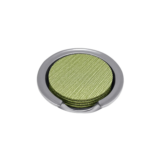 Palma Faux Grasscloth Signature Coaster Set