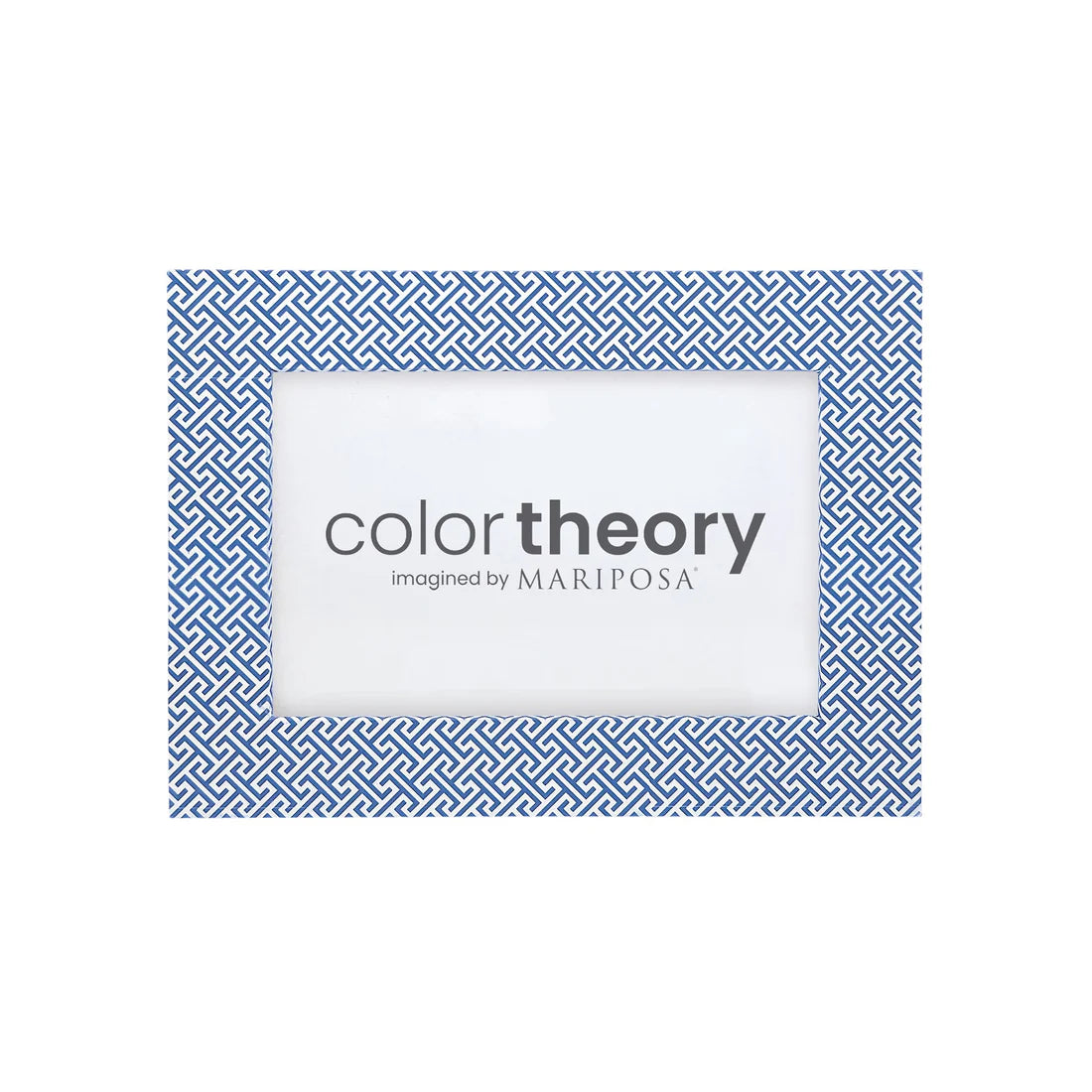 Double Sided Fretwork and Denim Blue 4x6 Frame