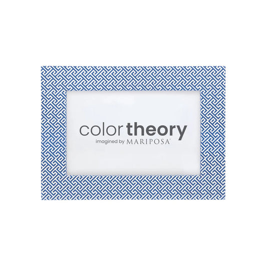Double Sided Fretwork and Denim Blue 4x6 Frame