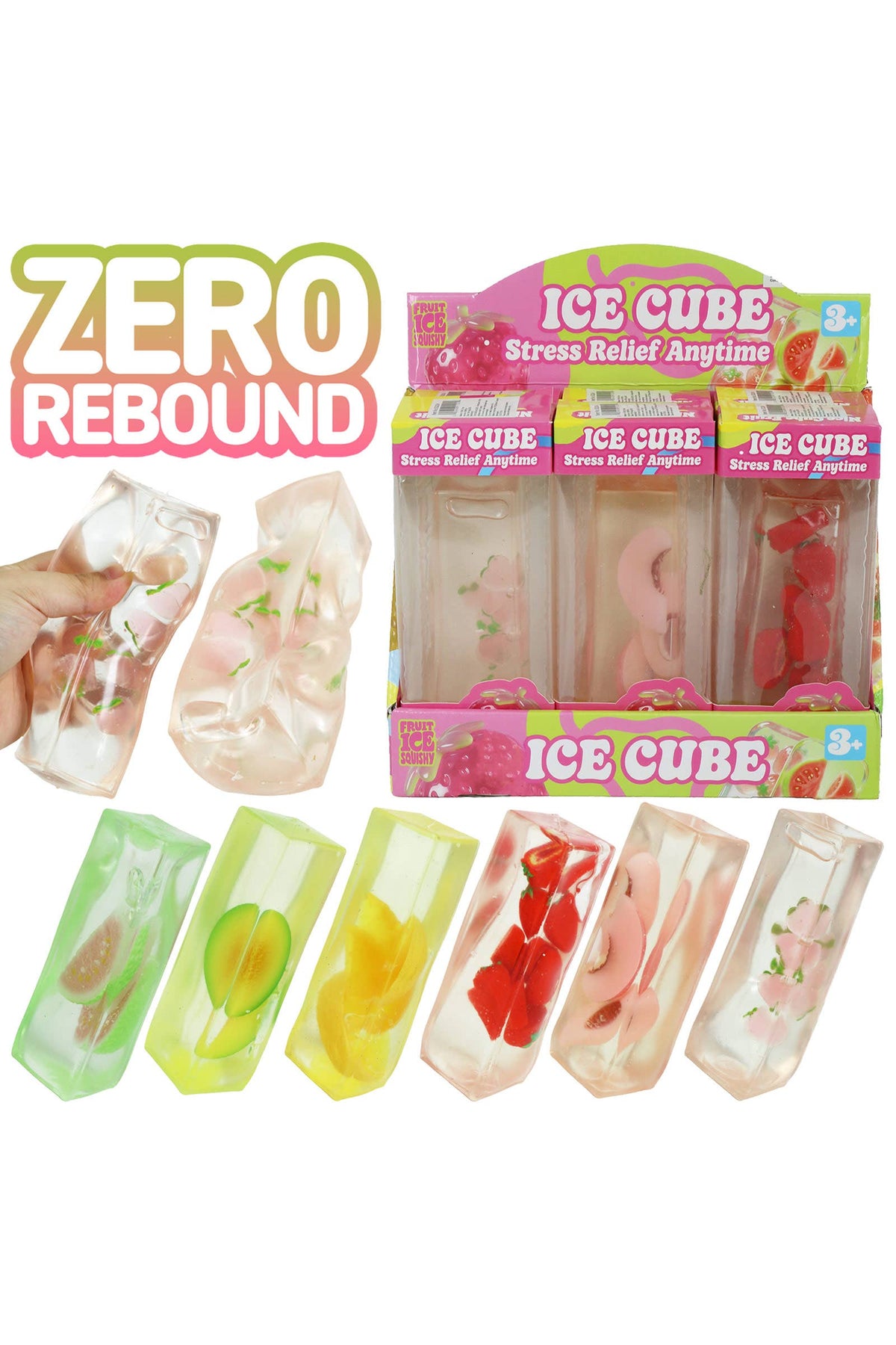 6-Count Fruit Butter Coconut Oil Jelly Zero Rebound Squishy