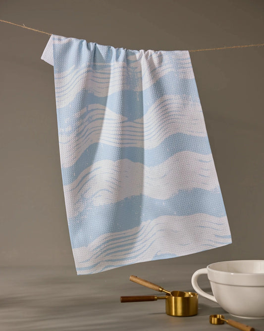 Brushline Lightblue Tea Towel