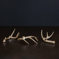 WESTERN Sierra Modern Antler Candlestick Gold Set of 3 (Gold)