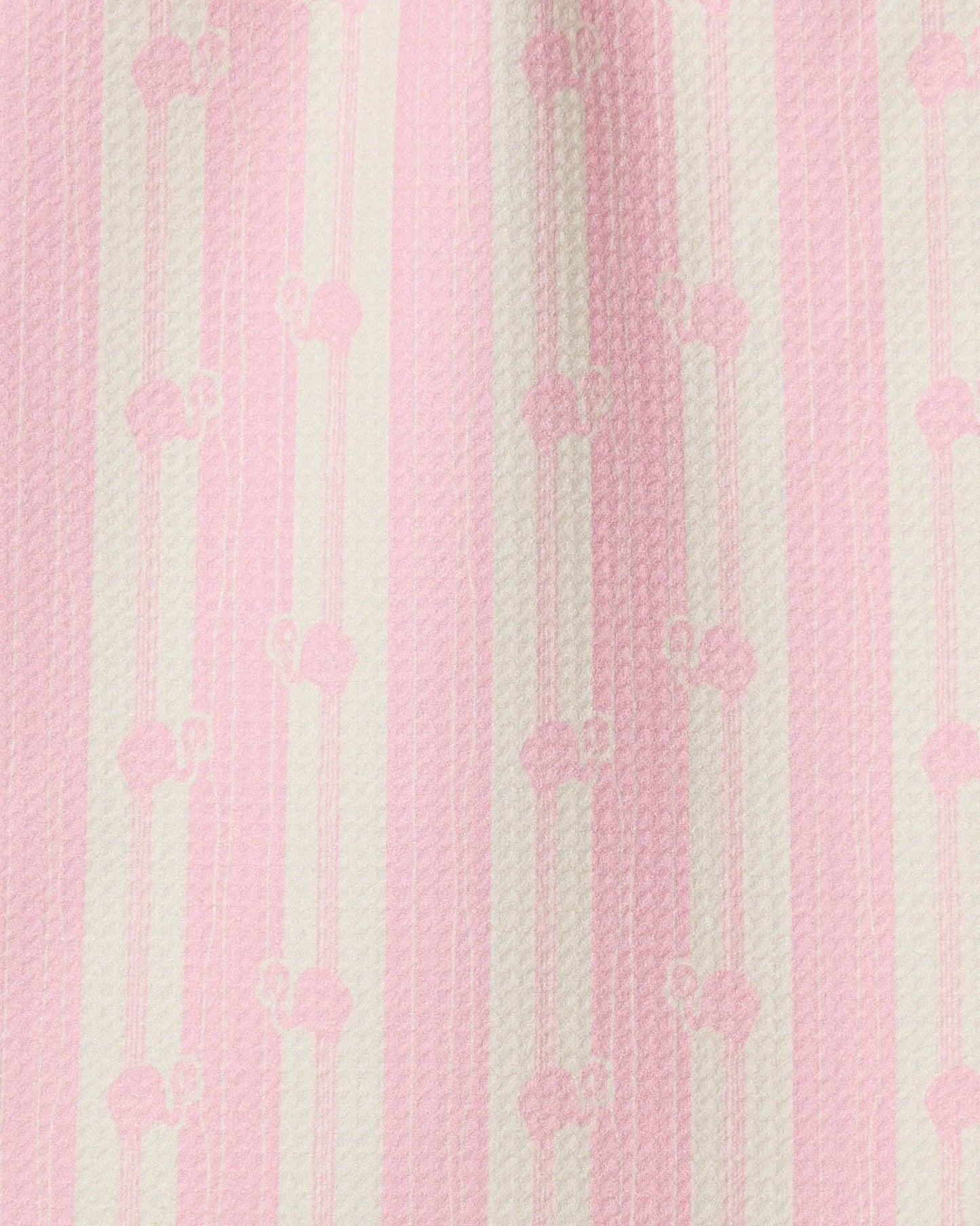 Flamingo Stripe Pink Bar Towel