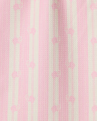 Flamingo Stripe Pink Bar Towel