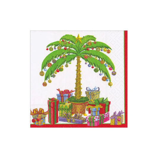 Deck The Palm Pearl Cocktail Napkins