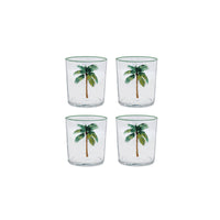 Palm Tree Suite of 4 Double Old Fashioned
Glasses