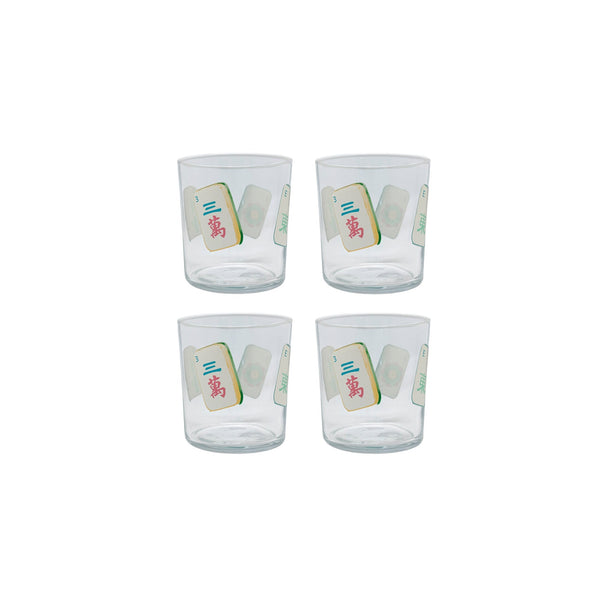Mahjong Tiles Suite of 4 DOF Glasses