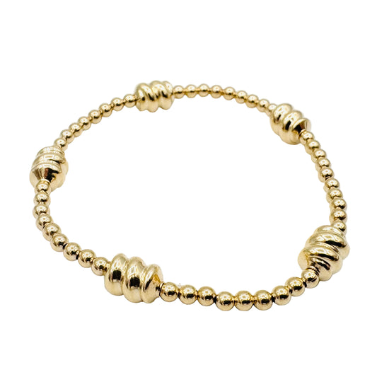 admire gold bead bracelet