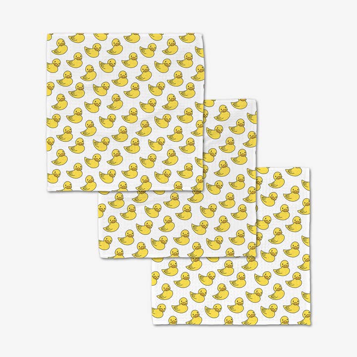 Duckies Luxe Washcloth Set of 3