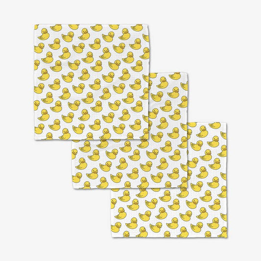 Duckies Luxe Washcloth Set of 3