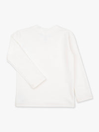Boys White Long Sleeve Rash Guard