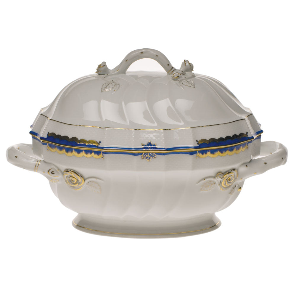 Princess Victoria Blue Tureen with Branch, Motif 2