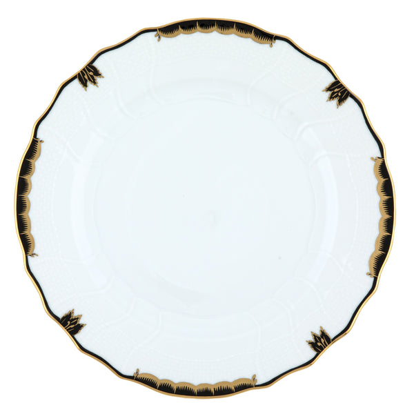 Princess Victoria Black Dinner Plate