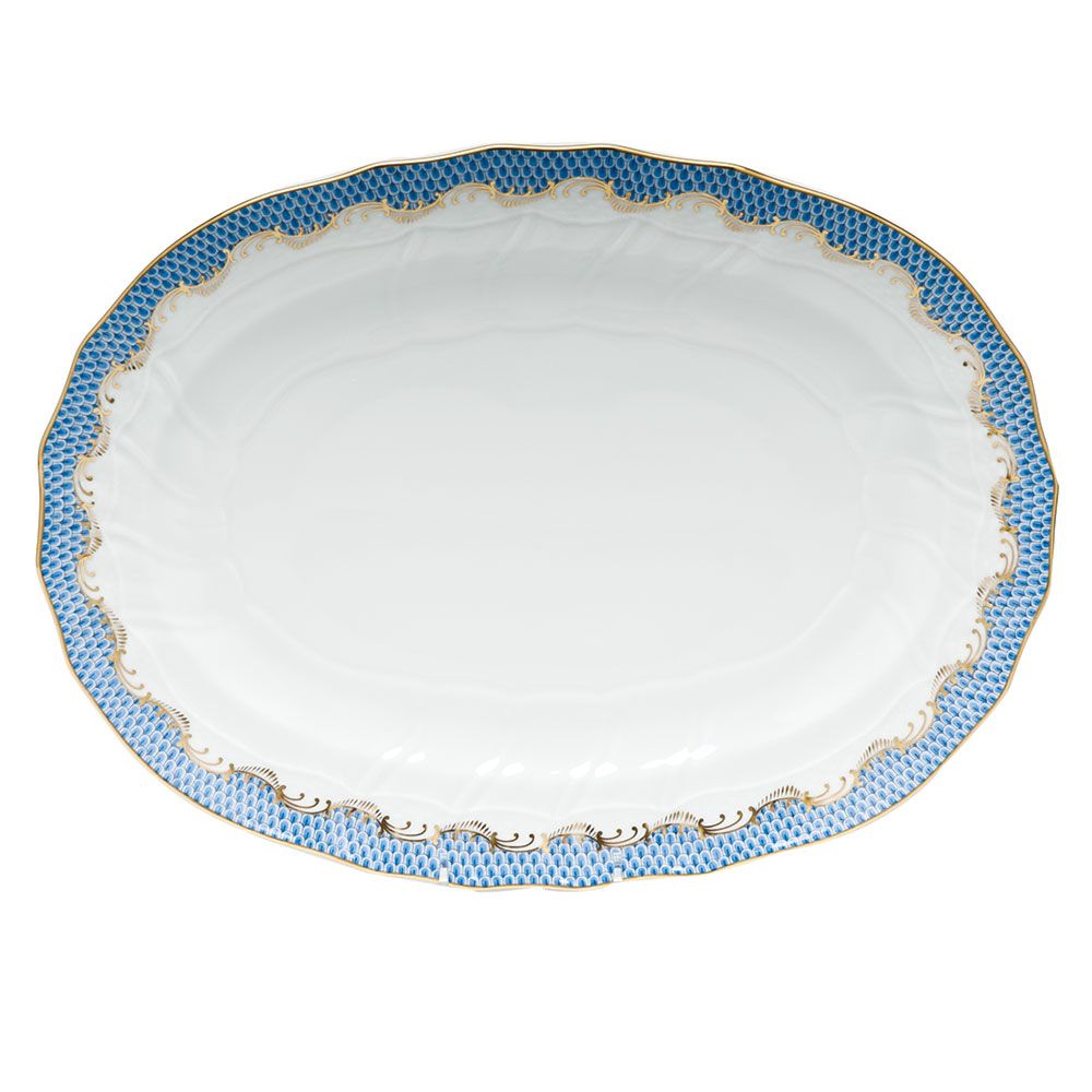 Fish Scale Platter in Blue