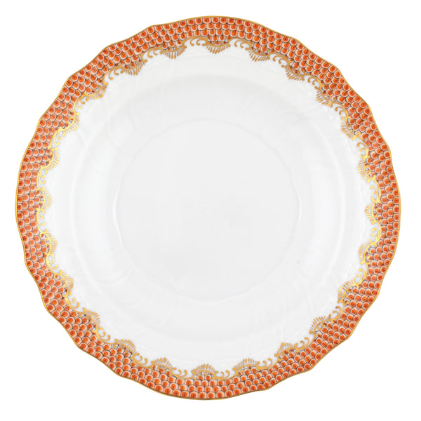 Fish Scale Rust Salad Plate