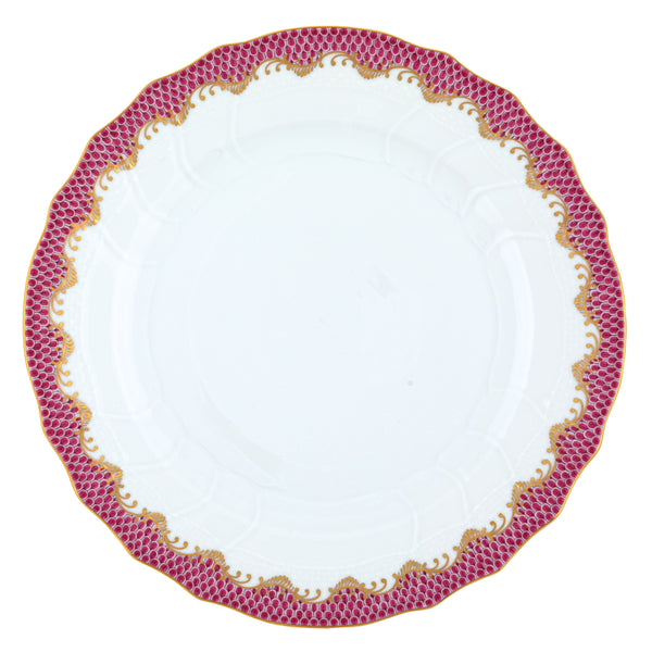 Fish Scale Pink Dinner Plate