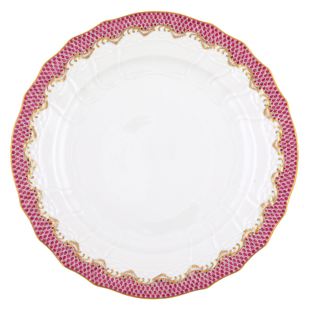 Fish Scale Pink Service Plate