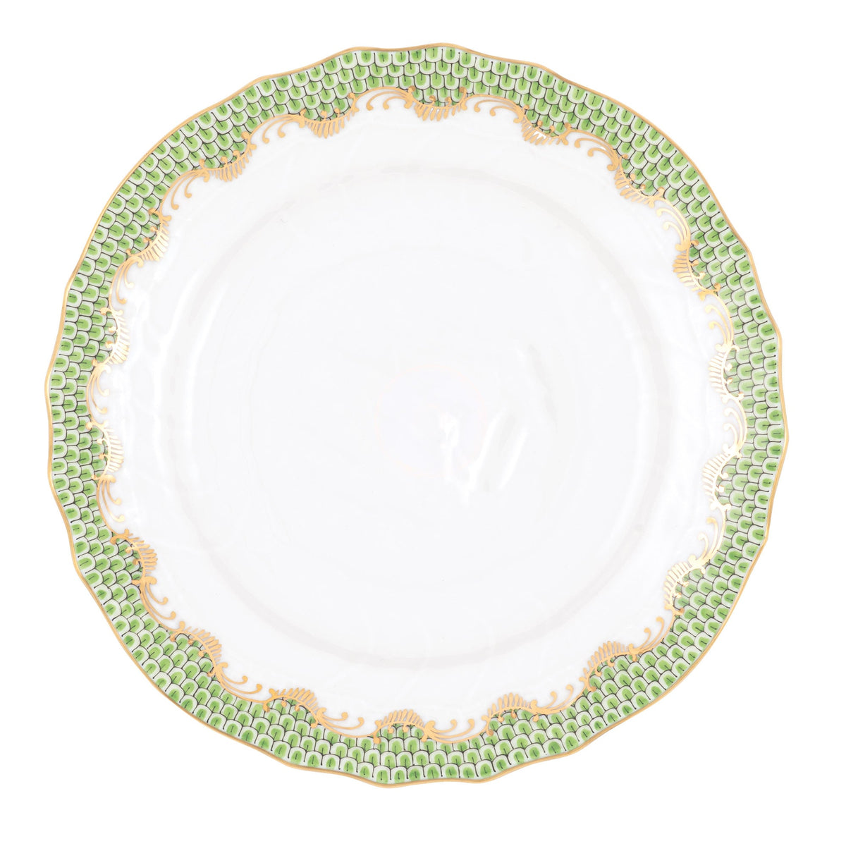 Fish Scale Evergreen Rim Soup Plate