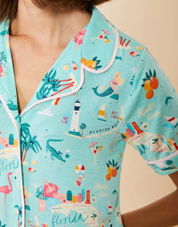 Short Sleeve Pajama Top Florida