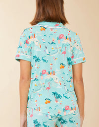 Short Sleeve Pajama Top Florida
