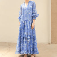 Floral Blue Ilona Maxi
