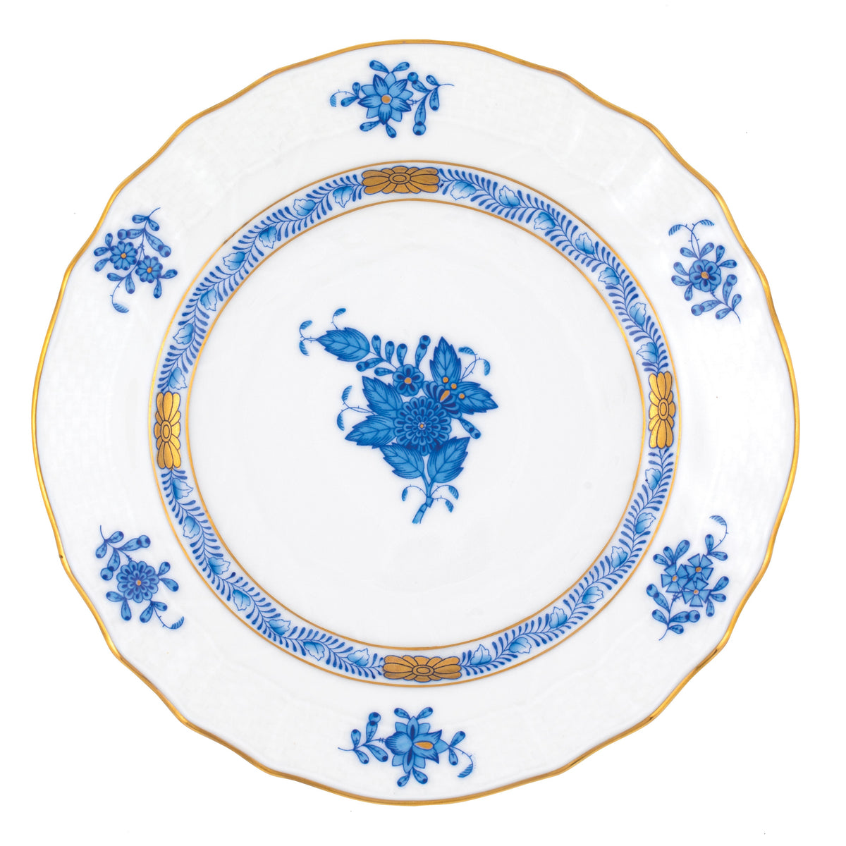 Chinese Bouquet Blue Bread and Butter Plate